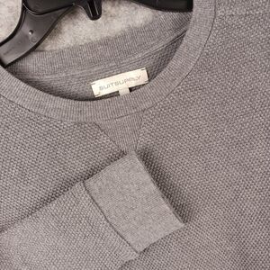SUITSUPPLY Men's Medium Crewneck Sweatshirt Gray 100% Cotton